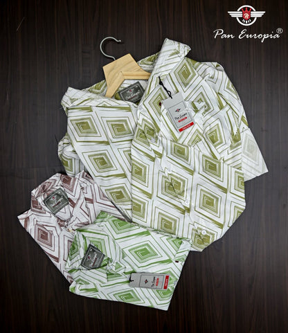 (Combo of 3) Pan Emporia Jacquard Design Printed Shirt Rs.900