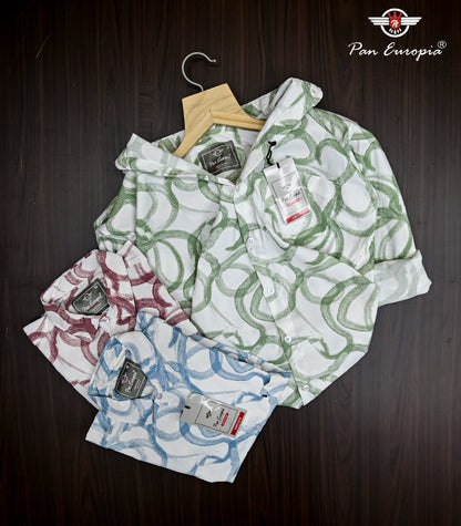 (Combo of 3) Pan Emporia Jacquard Design Printed Shirt Rs.900