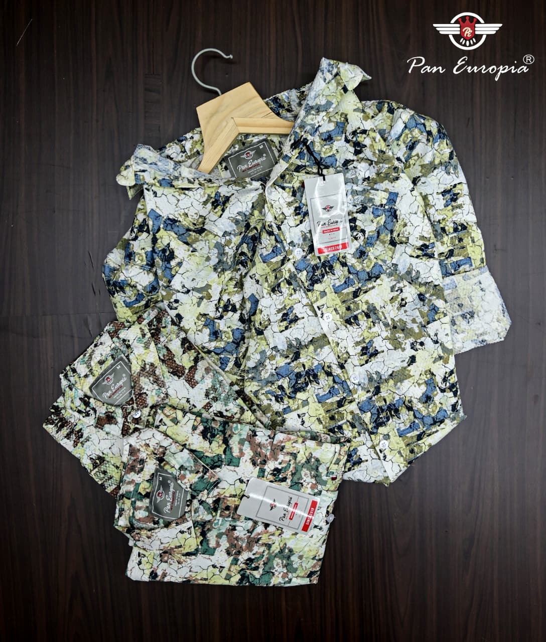 (Combo of 3) Pan Emporia Jacquard Design Printed Shirt Rs.999