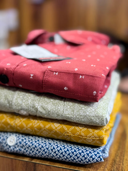 (Combo of 3) JohnHill Pure Cotton Trending Printed Shirt Rs. 900