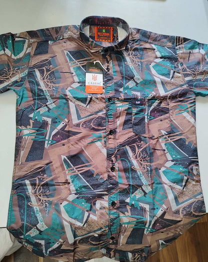 (Combo of 4) RB Satin Soft Silk Digital Printed Shirt Rs. 1000