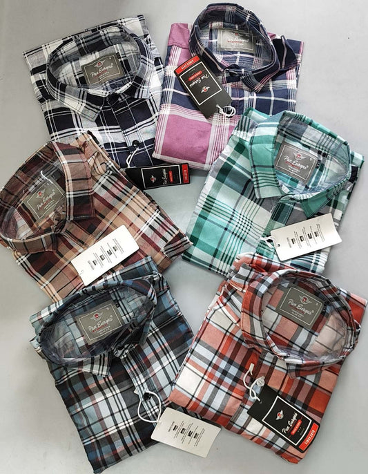 (Combo of 4)RB Cotton Checked Shirts Rs. 999
