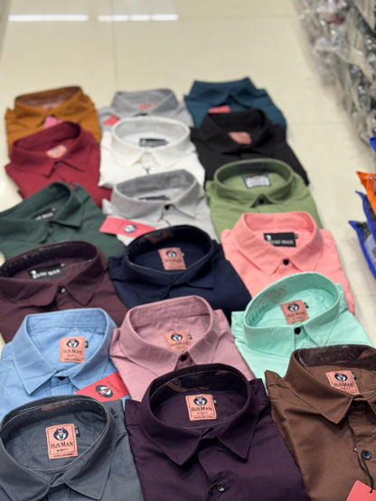 (Combo of 4) RussMan Cotton Plain shirt Rs. 999