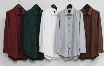 (Combo of 4) RussMan Cotton Plain shirt Rs. 999