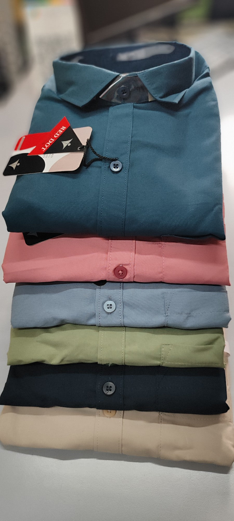 (Combo of 4) RedDot Premium Cotton Plain Shirts Rs. 1050
