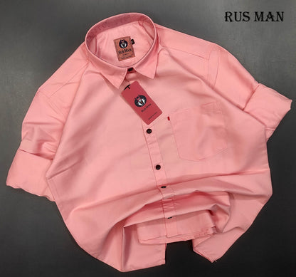 (Combo of 4)BiGSize RussMan Cotton Plain shirt Rs. 1060