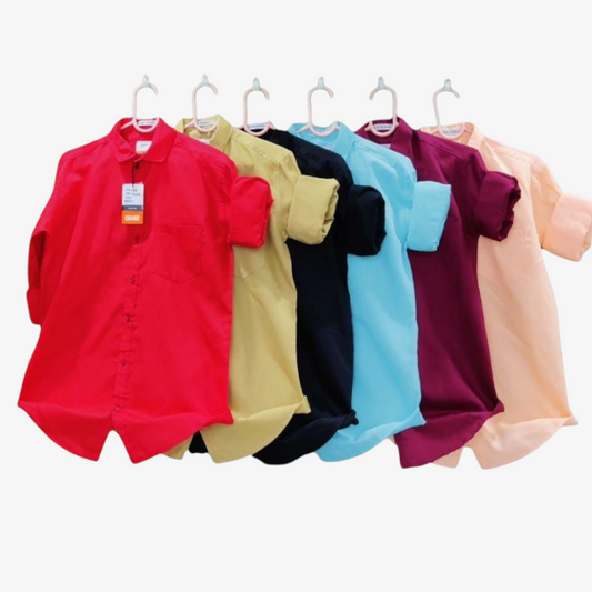 Combo of 4 Cotton Plain shirt Rs. 999