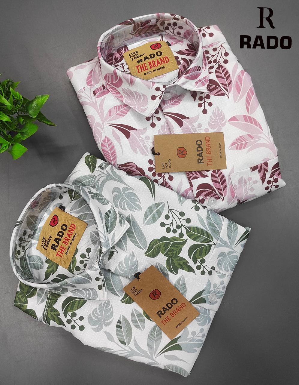 (Combo of 3) RedDot Korian Linen Double Shoulder Digital Printed Shirt Rs.1050