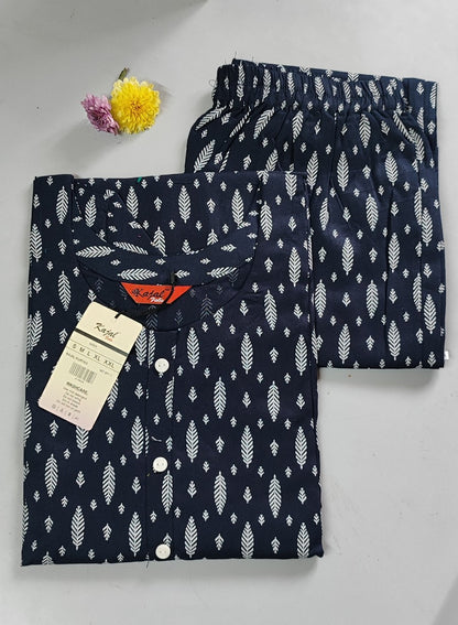 Pack of 2 Kajal Women Pure Cotton Kurthi TOP+PANT Rs. 850