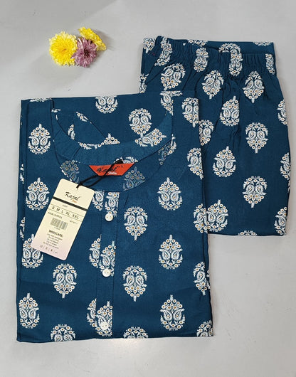 Pack of 2 Kajal Women Pure Cotton Kurthi TOP+PANT Rs. 850
