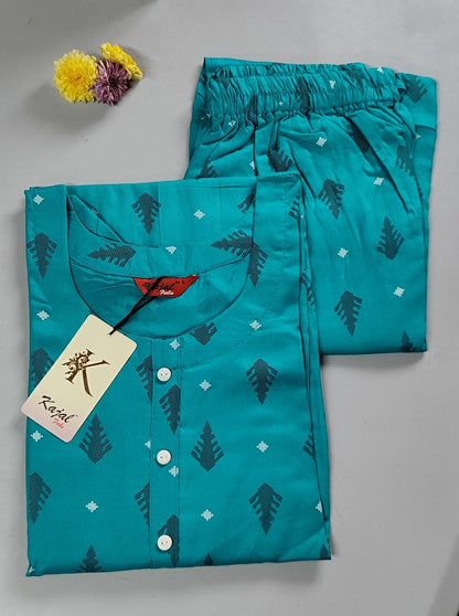 Pack of 2 Kajal Women Pure Cotton Kurthi TOP+PANT Rs. 850
