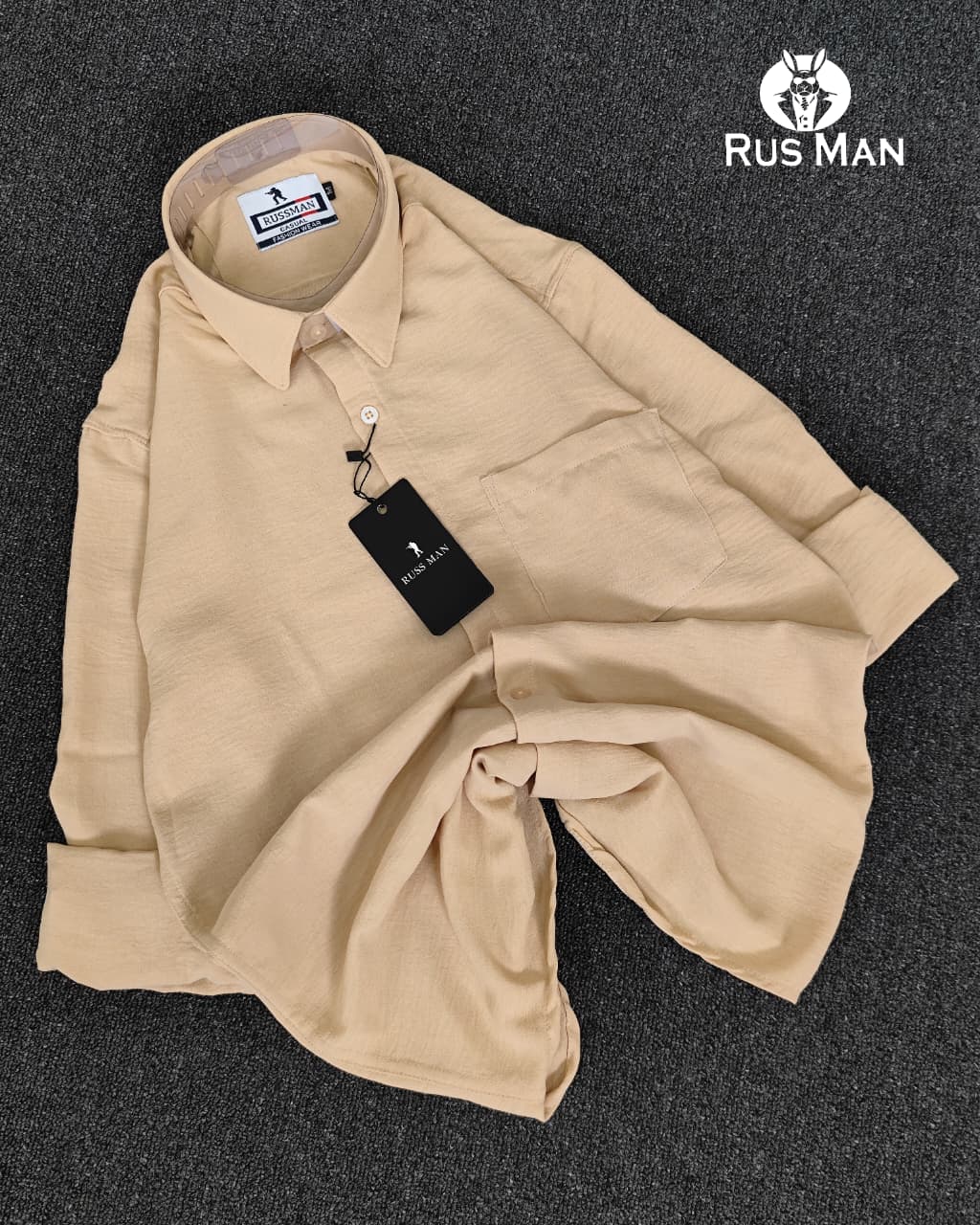 (Combo of 3) RussMan CEY Crush Import Cotton Plain Shirts Rs. 1100