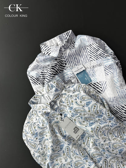 (Combo of 3)CK Import Sartin Digital Soft Printed Shirt Rs. 1050