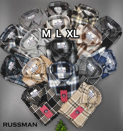 (Combo of 3) RussMan Grindle Oxford Cotton Checked Shirt Rs.1100