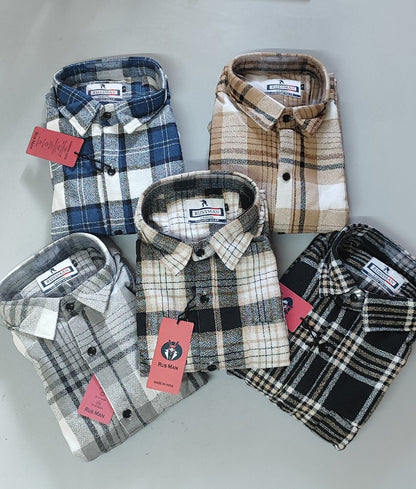 (Combo of 3) RussMan Grindle Oxford Cotton Checked Shirt Rs.1100