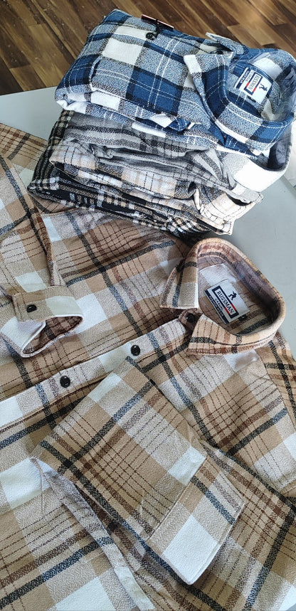 (Combo of 3) RussMan Grindle Oxford Cotton Checked Shirt Rs.1100