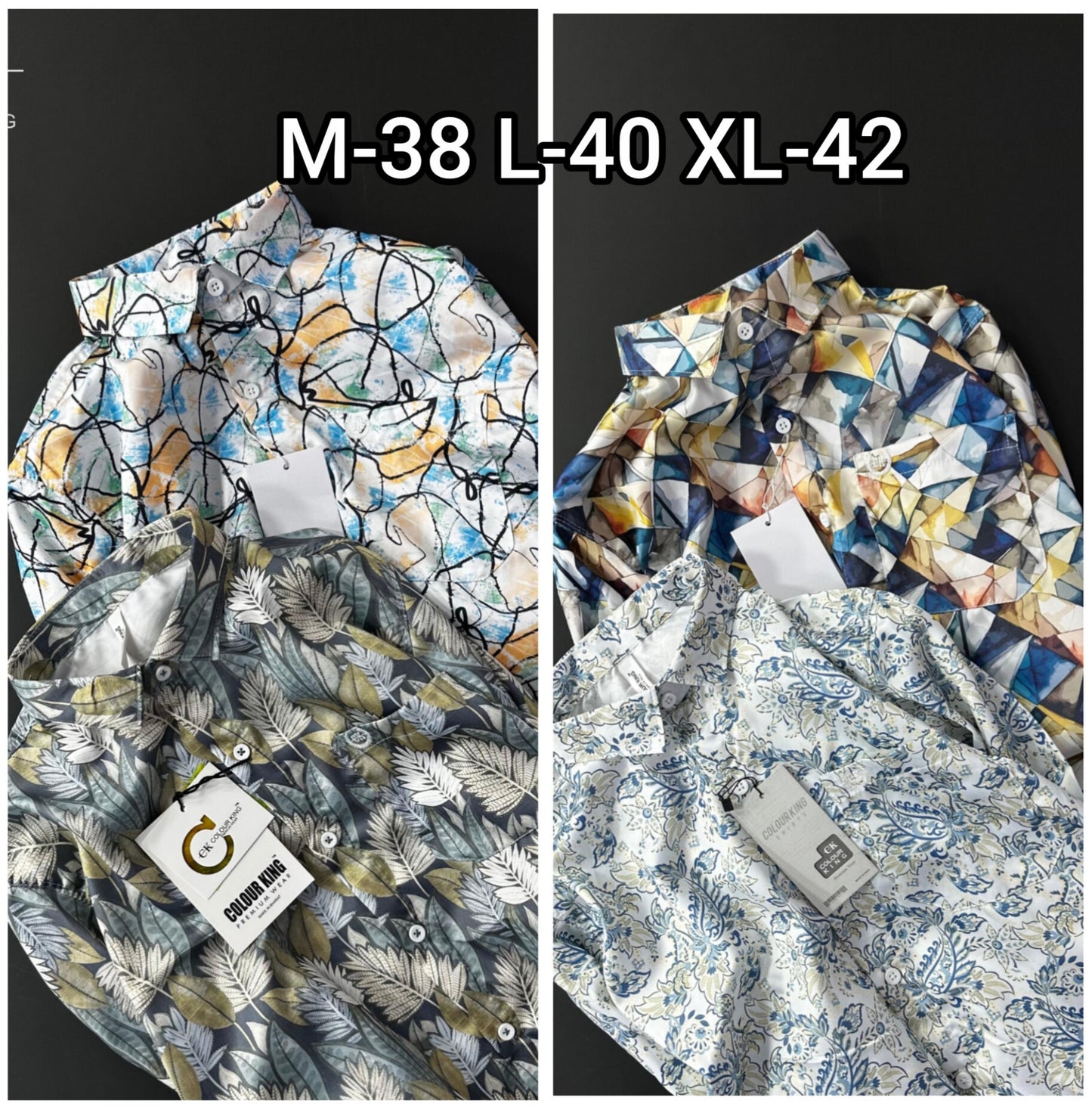 (Combo of 3)CK Import Sartin Digital Soft Printed Shirt Rs. 1050