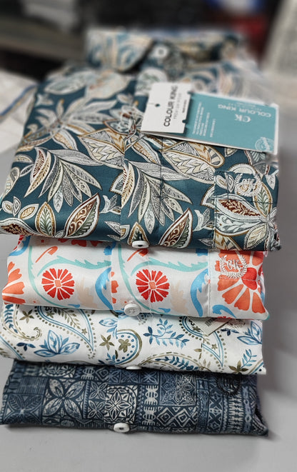 (Combo of 3)CK Import Sartin Digital Soft Printed Shirt Rs. 1050