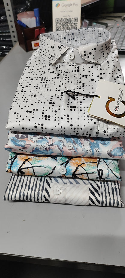 (Combo of 3)CK Import Sartin Digital Soft Printed Shirt Rs. 1050