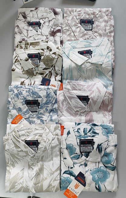 (Combo of 3) Rayon 100% Cooling Cotton Half Sleeve Printed Shirts Rs. 900