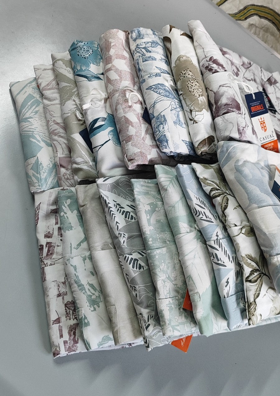 (Combo of 3) Rayon 100% Cooling Cotton Half Sleeve Printed Shirts Rs. 900