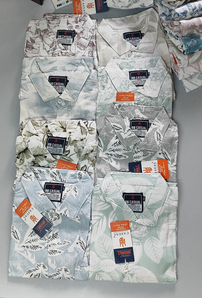 (Combo of 3) Rayon 100% Cooling Cotton Half Sleeve Printed Shirts Rs. 900