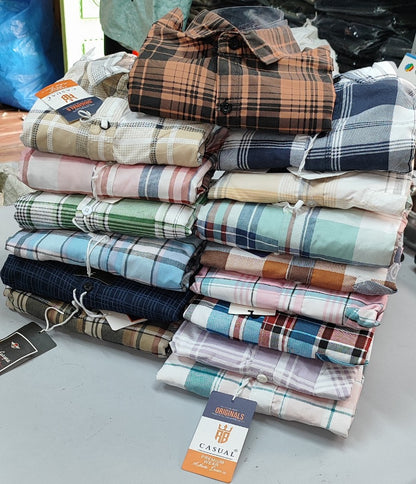 (Combo of 4)RB Laffer Cotton Checked Shirts Rs. 999