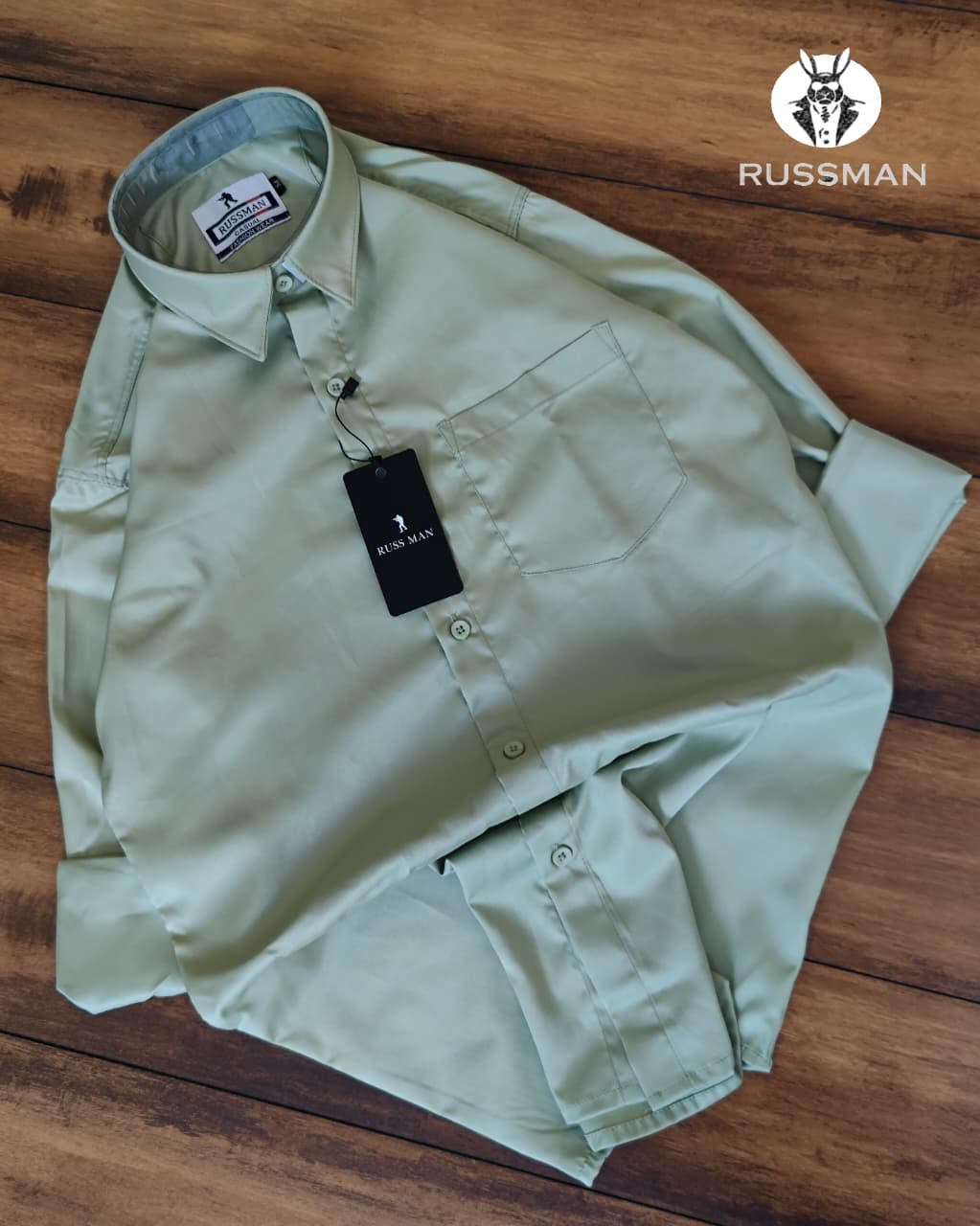(Combo of 3)Russman Satin Silk Shirt Men's Regular Fit Rs. 999