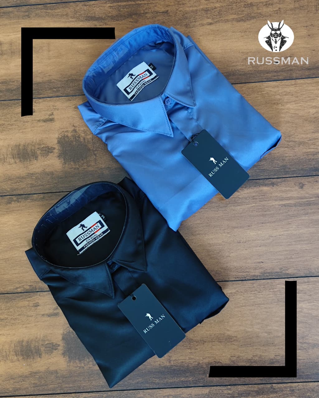 (Combo of 3) Russman or CK Satin Silk Shirt Men's Regular Fit Rs. 1000