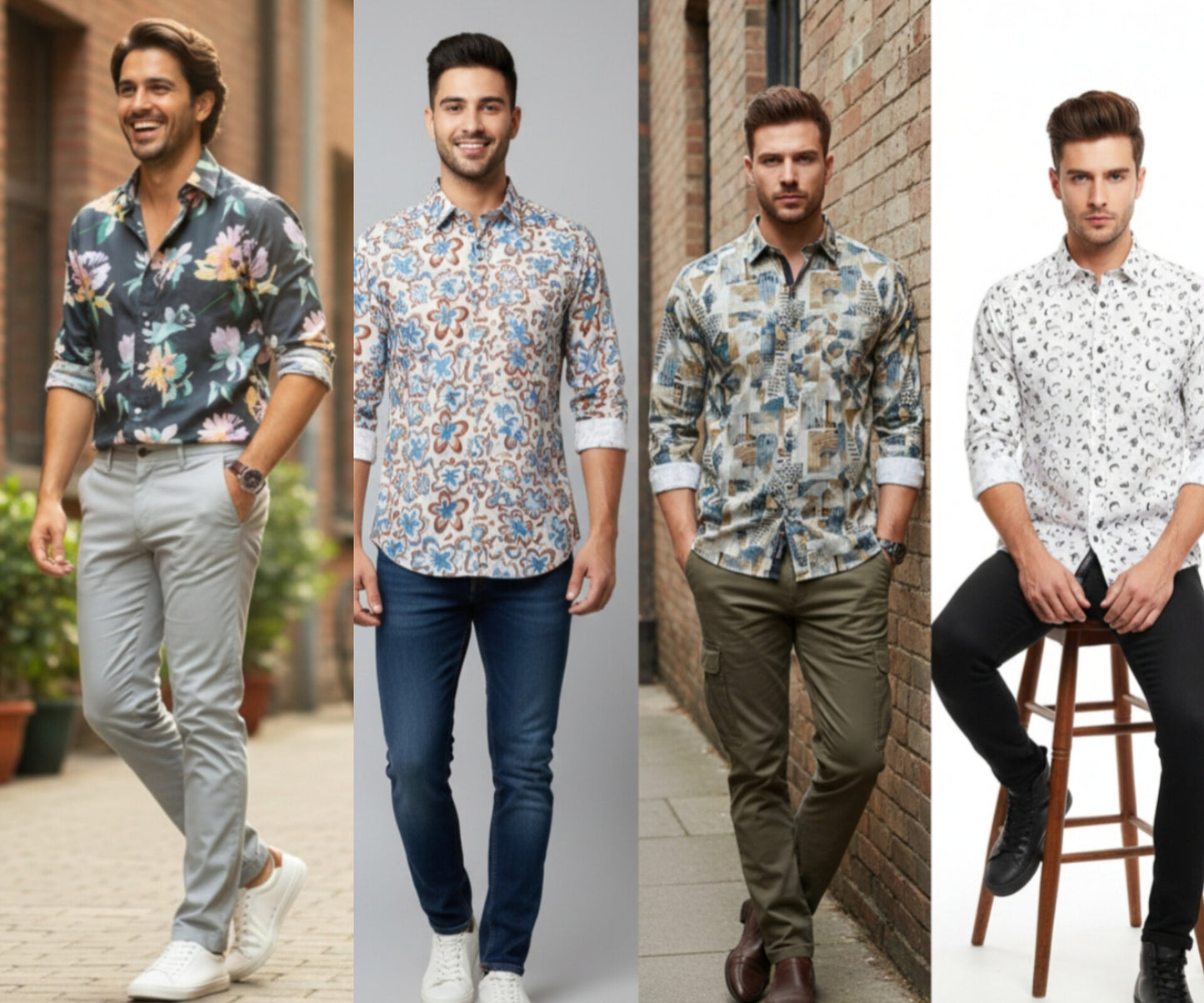(Combo of 3)CK Import Sartin Digital Soft Printed Shirt Rs. 1050
