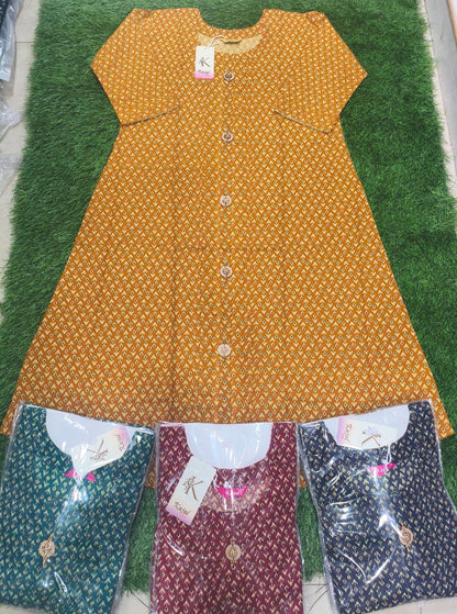 Pack of 2 Kajal Umbrella PureCotton Kurthi TOP Only Rs. 950