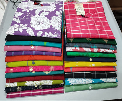 Pack of 4 Kajal Women A-line Design Kurthi TOP Only  Rs. 1000