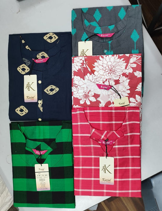 Pack of 3 Kajal Women A-line Design Kurthi TOP Only  Rs. 850