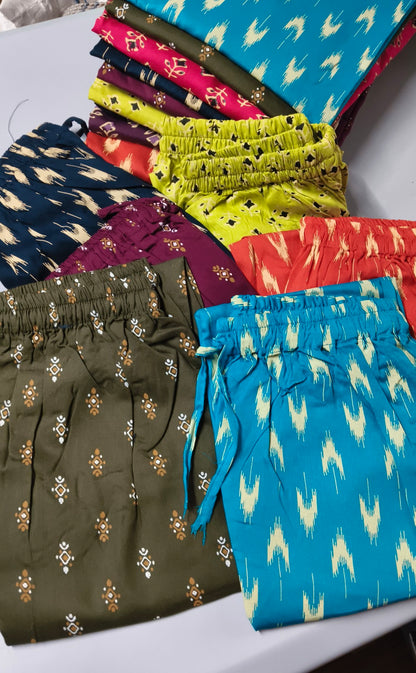 Pack of 2 Kajal Women Pure Cotton Kurthi TOP+PANT Rs. 850