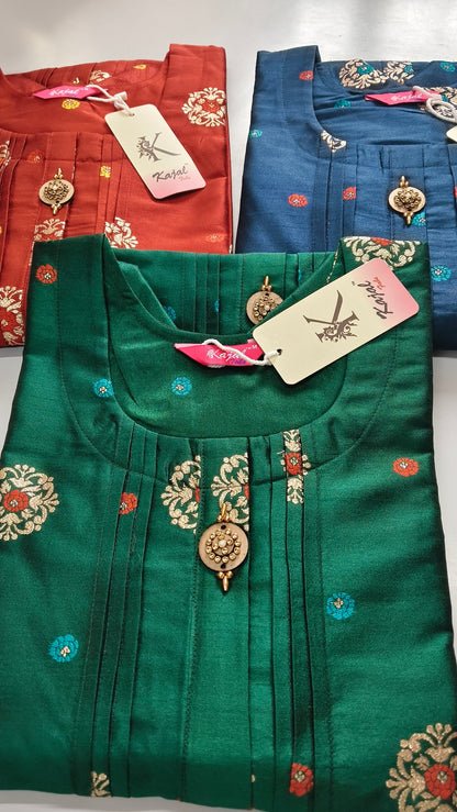 Pack of 2 Kajal Umbrella Silk Desing Kurthi TOP Only Rs. 950
