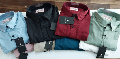 (Combo of 3) RussMan 💯 Pure Cotton Plain Shirt Rs.1000