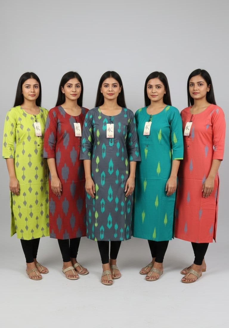 Pack of 4 Kajal Women A-line Design Kurthi TOP Only  Rs. 1000
