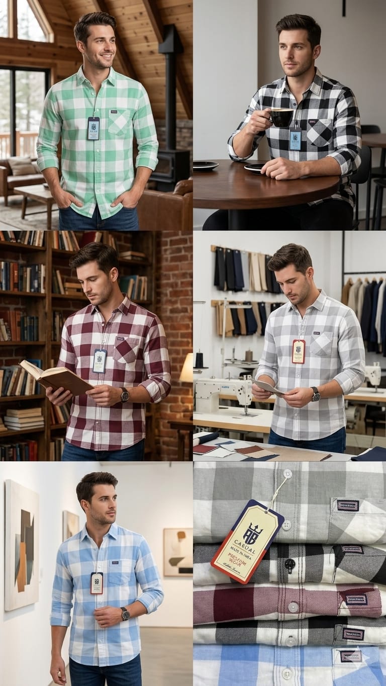 (Combo of 3) RB 💯 Pure Cotton Big Colour Checked Shirt Rs. 950