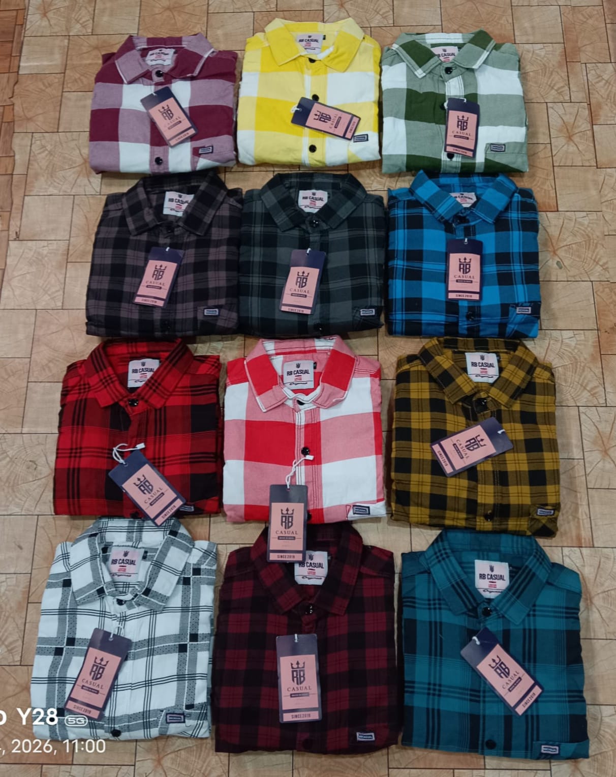 (Combo of 3) RB 💯 Pure Cotton Big Colour Checked Shirt Rs. 950