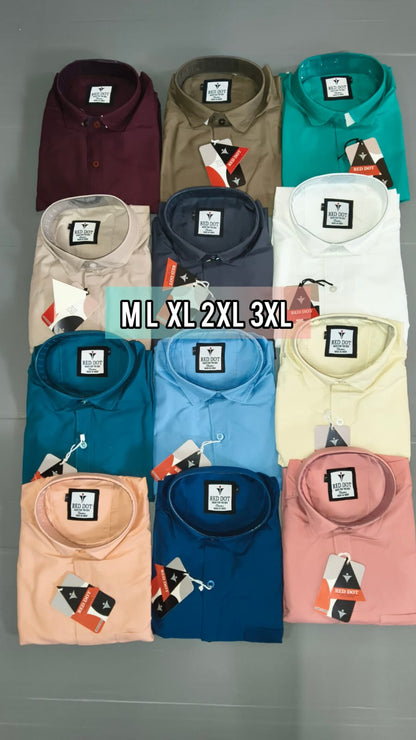(Combo of 4) RedDot Premium Cotton Plain Shirts Rs. 1050
