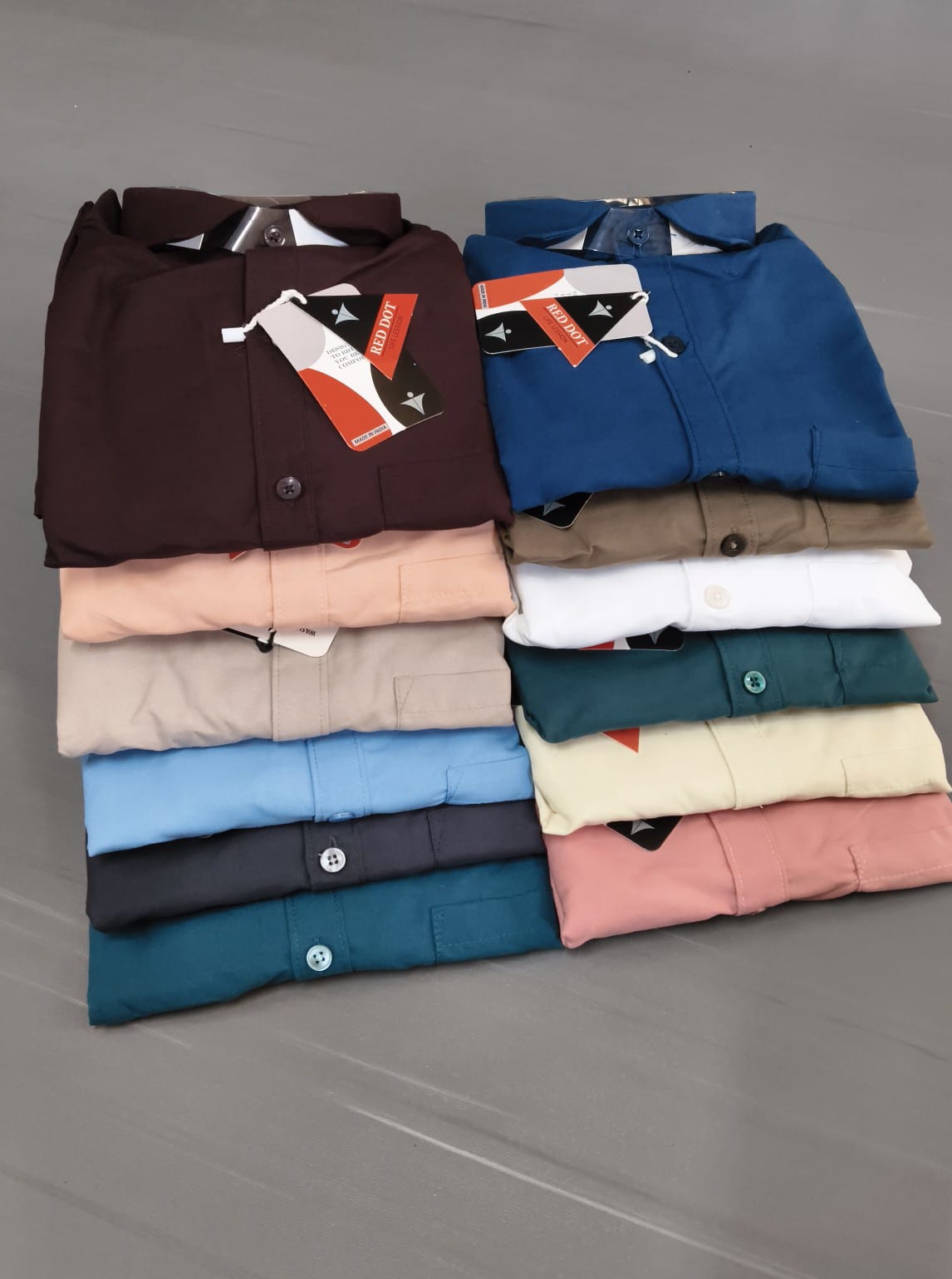 (Combo of 4) RedDot Premium Cotton Plain Shirts Rs. 1050