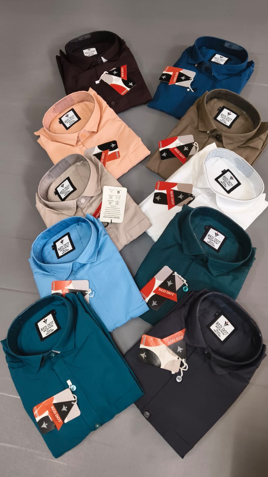 (Combo of 4) RedDot Premium Cotton Plain Shirts Rs. 1050