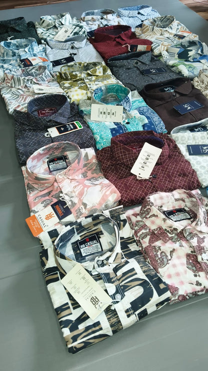 (Combo of 4) RB Casual Design Cotton Printed  Shirts Rs. 999 Only