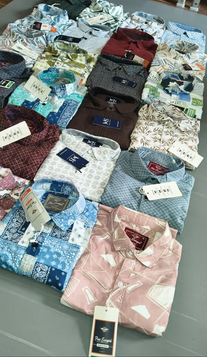 (Combo of 4) RB Casual Design Cotton Printed  Shirts Rs. 999 Only