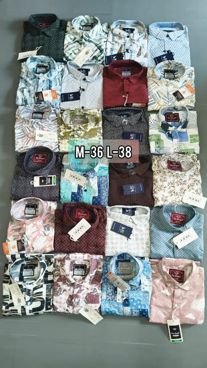 (Combo of 4) RB Casual Design Cotton Printed  Shirts Rs. 999 Only