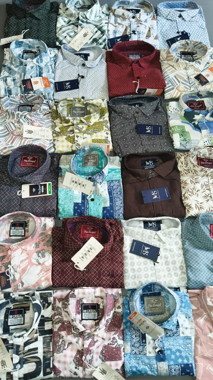 (Combo of 4) RB Casual Design Cotton Printed  Shirts Rs. 999 Only