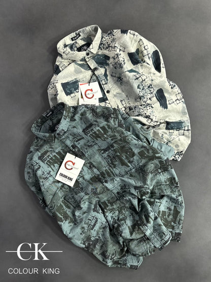 (Combo of 4)CK Laffer Cotton Digital Printed Shirt Rs. 1000