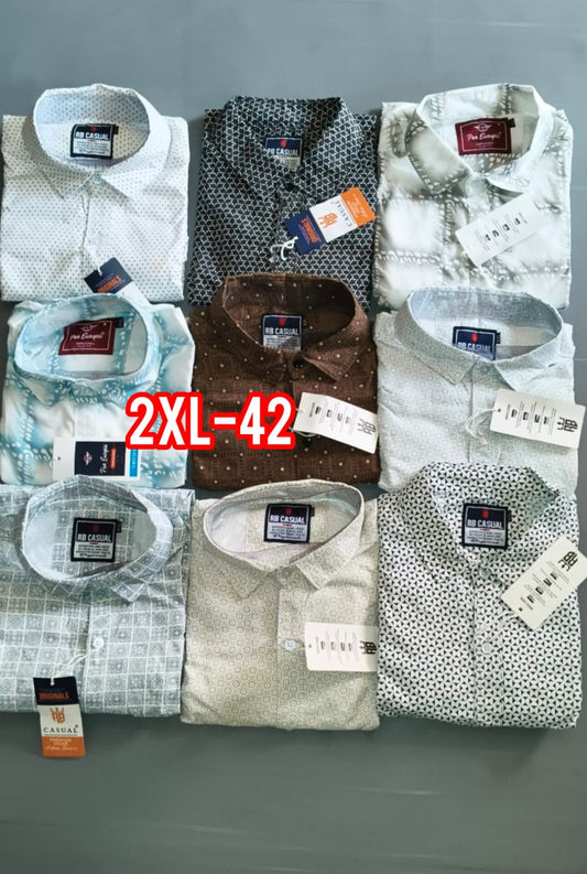 (Combo of 4) 2XL RB  Laffer Cotton Printed Shirts Rs. 1020