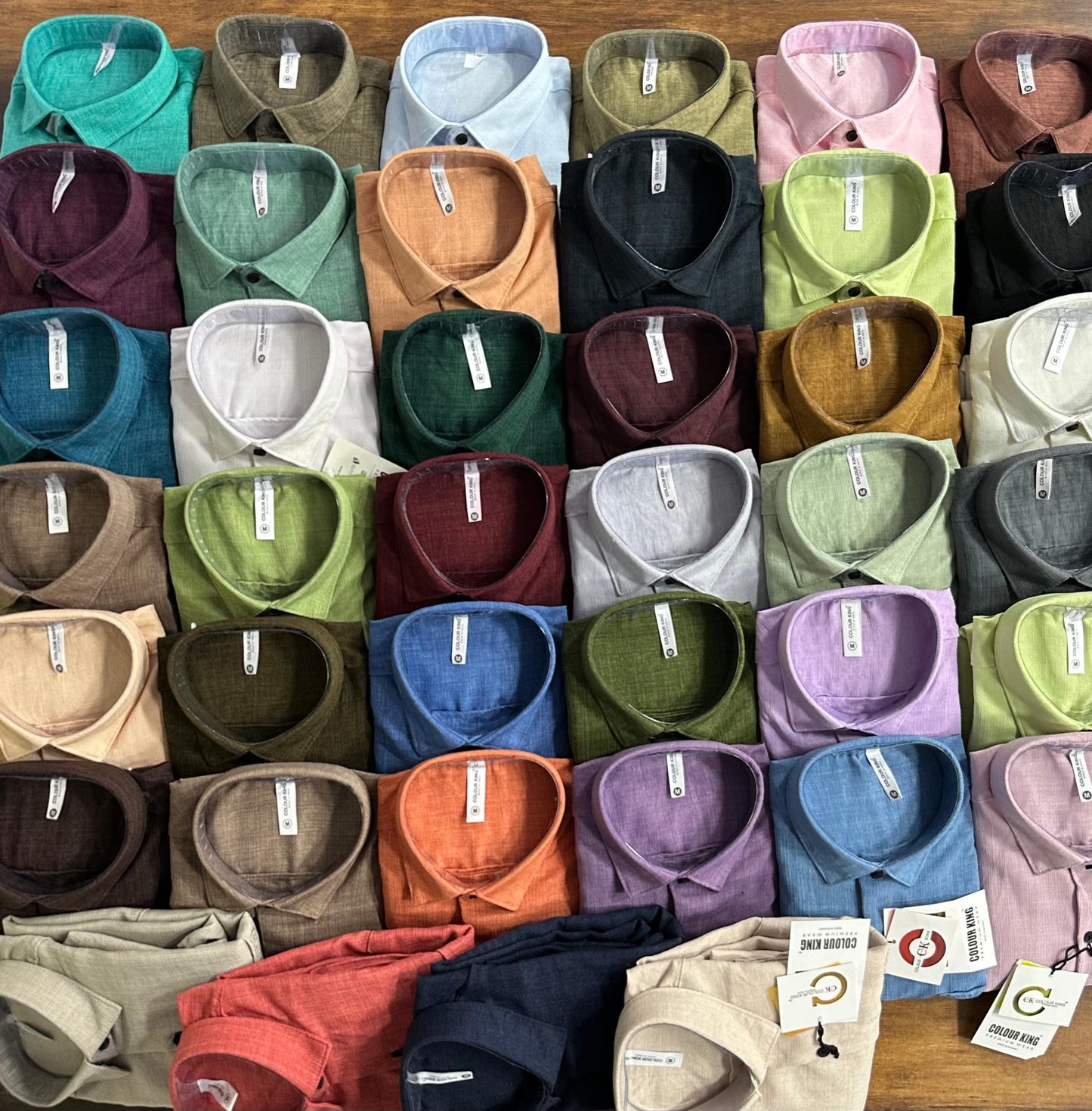 (Combo of 3) CK Linen Korean Fancy Plain Shirt Rs.1100