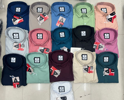 (Combo of 4) RedDot Premium Cotton Plain Shirts Rs. 1050